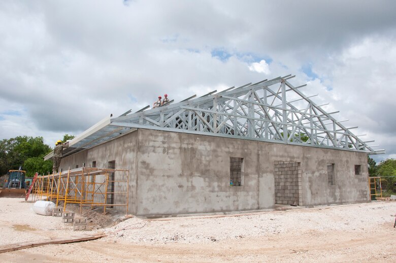 An addition to the Hattieville Government School is nearing completion after nearly six weeks of construction An addition to the Hattieville Government School is nearing completion after nearly six weeks of construction