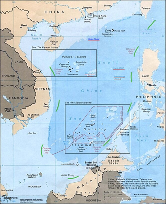 Map of South China Sea