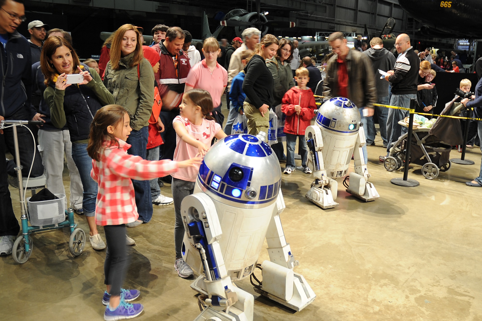 DAYTON, Ohio (05/2014) -- Special roaming characters including R2-D2 participated in Space Fest on May 16-17 at the National Museum of the U.S. Air Force. (U.S. Air Force photo)

