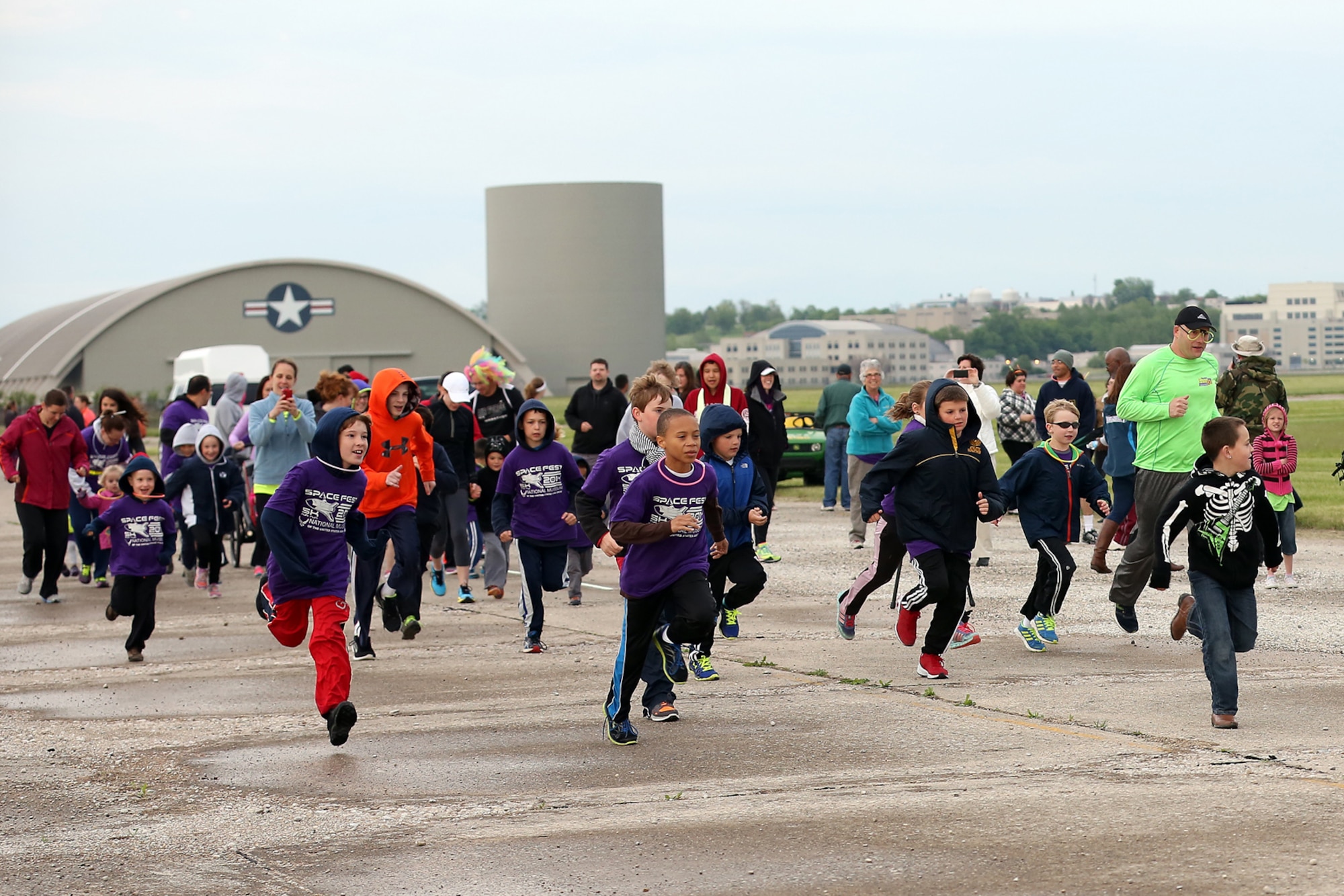 DAYTON, Ohio (05/2014) -- Participants start the 1-mile kids' fun run during Space Fest on May 16 at the National Museum of the U.S. Air Force. (U.S. Air Force photo by Don Popp)