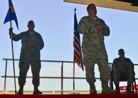 Col. Paul Weimer, the new 919th Special Operations Maintenance Group commander addresses his Airmen after assuming command at a ceremony May 4 at Duke Field.  (U.S. Air Force photo/Tech. Sgt. Jasmin Taylor)  