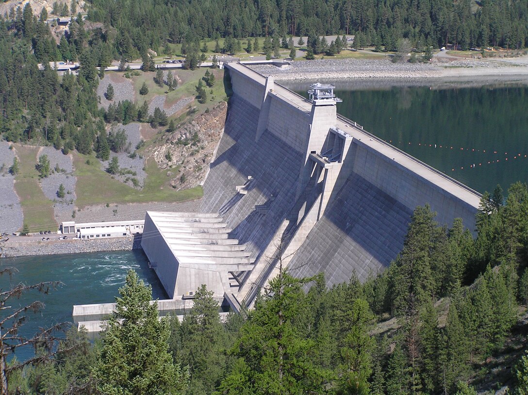 Libby Dam on the Kootenai River near Libby, Montana