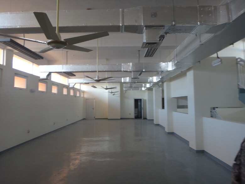 Kandahar University Law Library, 2nd floor study area awaiting furniture to be provided by USAID.