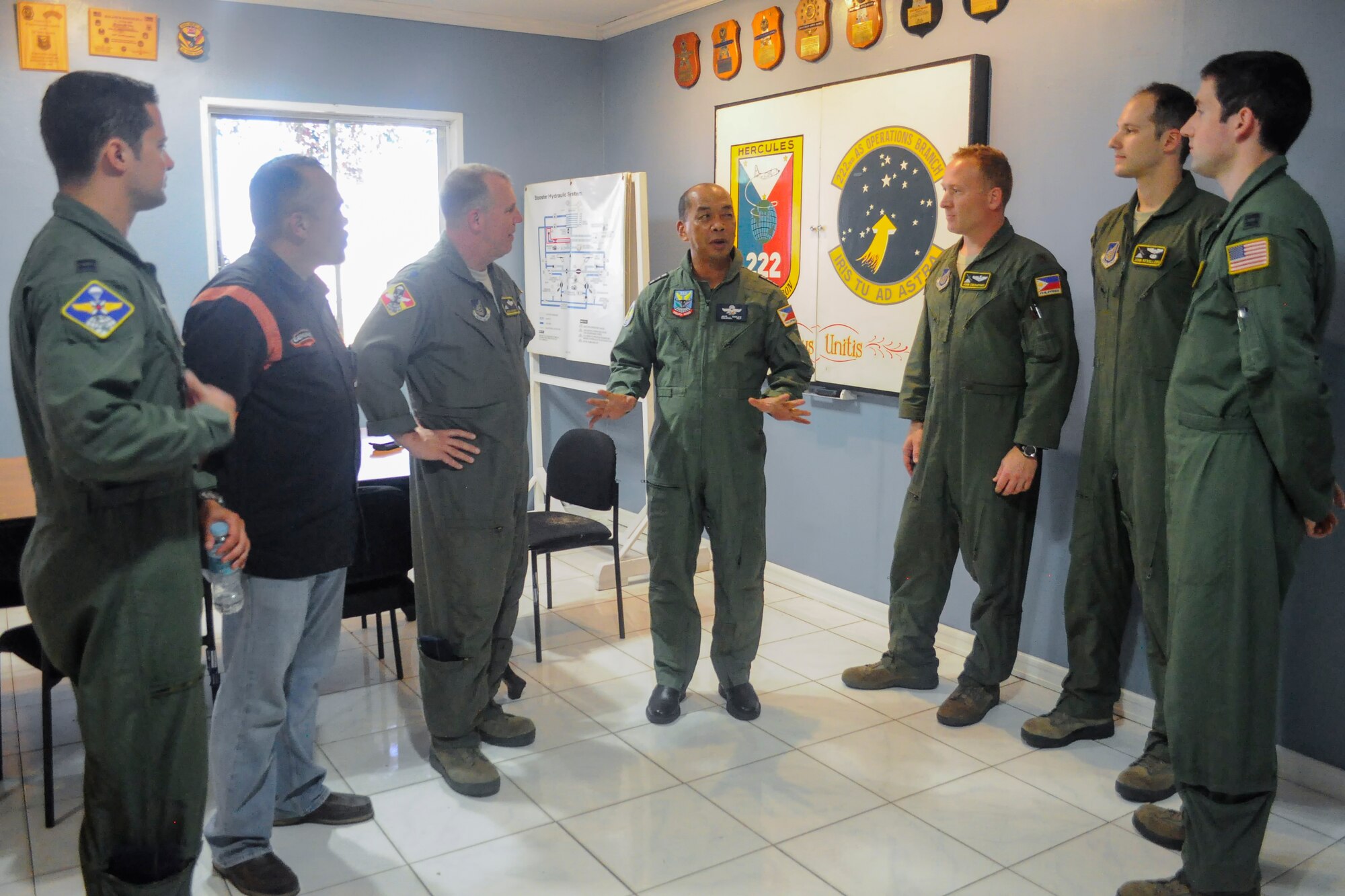 Members of the 374th Airlift Wing, Yokota Air Base, Japan and the Armed Forces of the Philippines service members closed out Exercise Balikatan, a 12-day joint military exercise, at Benito Ebuen Air Base, Mactan, Republic of the Philippines, May 16, 2014.Balikatan, which means "shoulder to shoulder" is an annual bilateral training exercise involving 2,500 U.S. military, and 3,000 Armed Forces of the Philippines members.