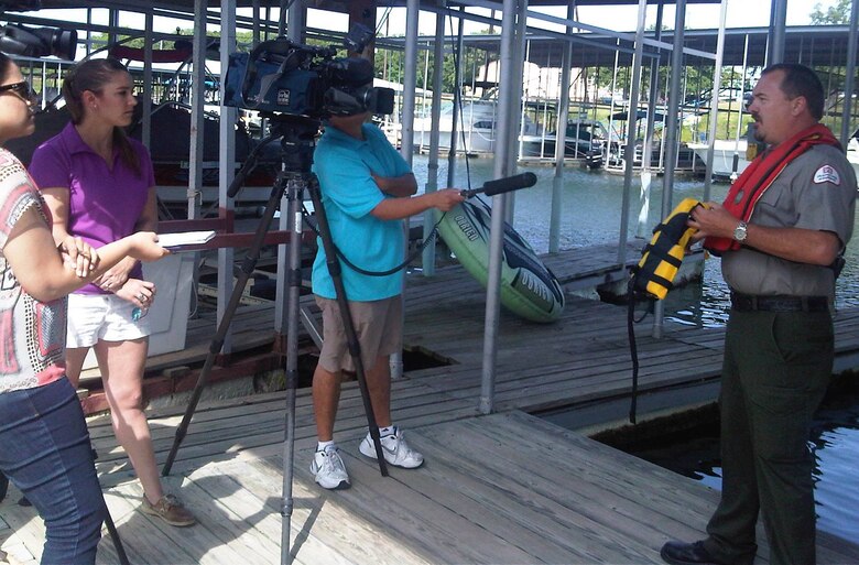 In preparation for the summer recreation season, the U.S. Army Corps of Engineers at Lewisville Lake hosted a water safety awareness event, May 21. 

