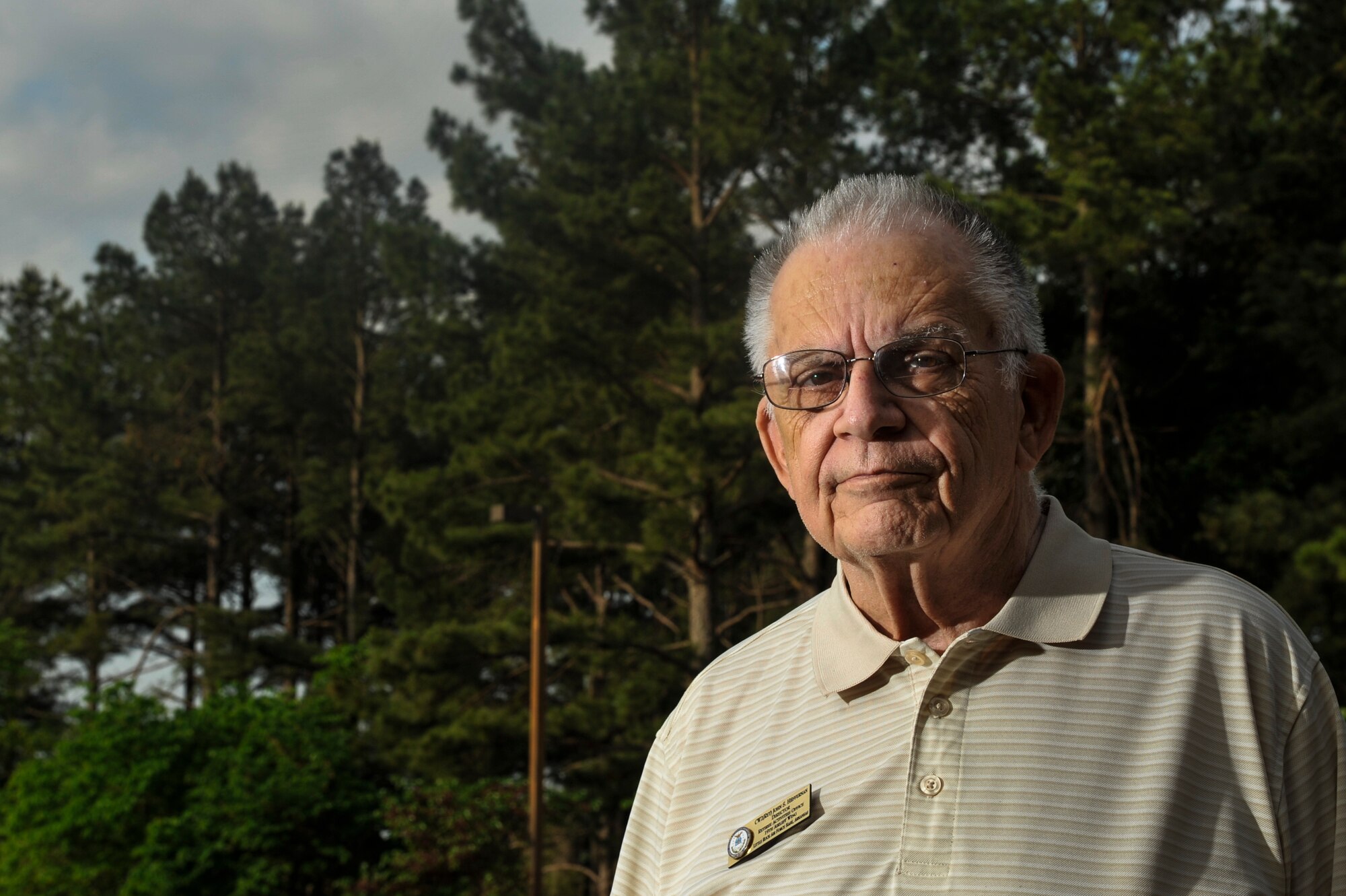 Chief Warrant Officer 2 (Ret.) John Heffernan joined the Army in 1962.  He attended Fort Gordon, Georgia, to hone his skills in communications. He worked for the communications center at Fort Richardson, Alaska for three years. During that time, he participated in the Cuban Missile Crisis where he set up communications for six months. (U.S. Air Force photo by Senior Airman Regina Agoha)