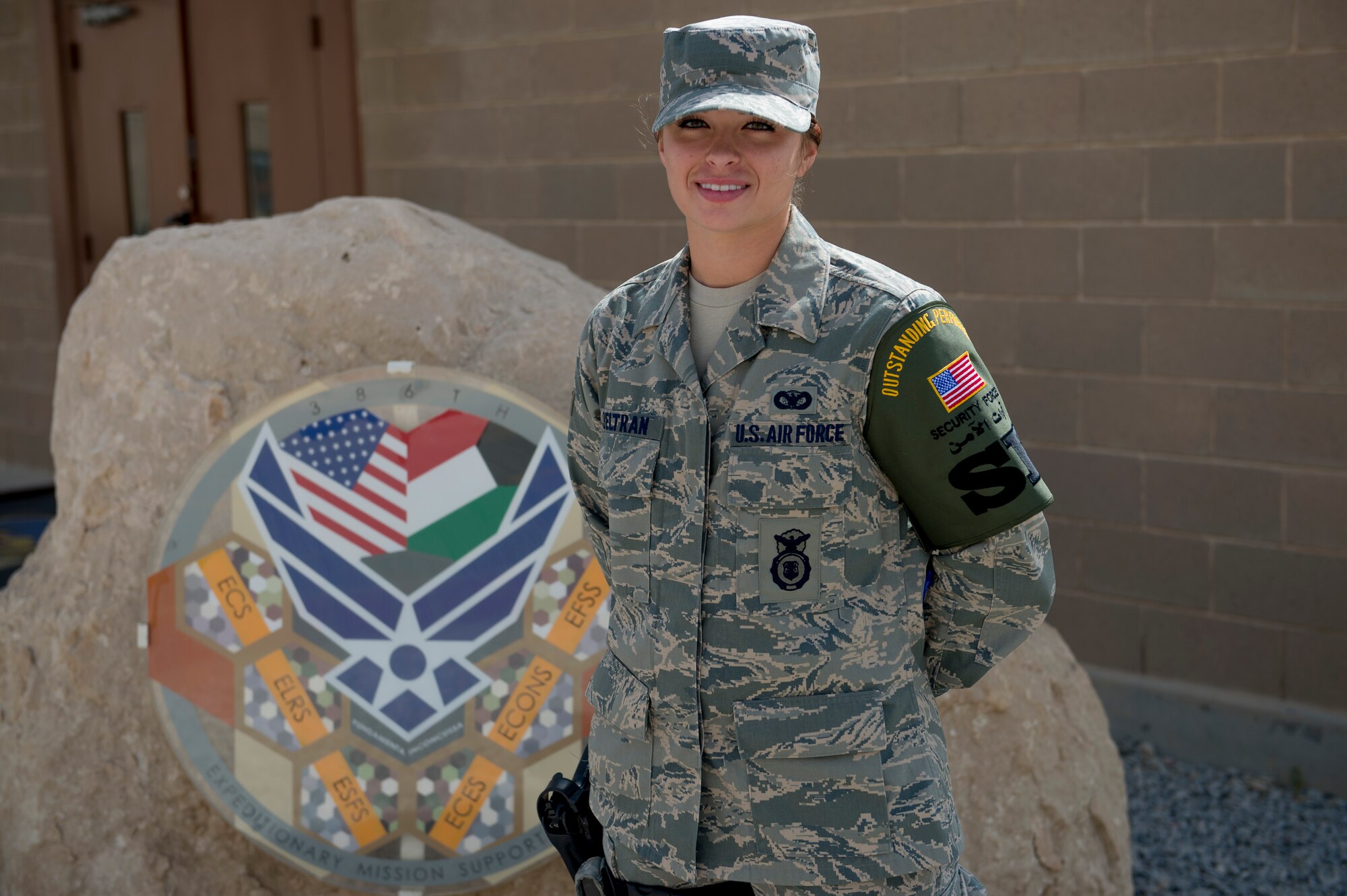 This week's Rock Solid Warrior is Senior Airman Brittany Beltran. Beltran is a pass and registration specialist with the 386th Expeditionary Security Forces Squadron. The Toledo, Ohio native is deployed from the 81st Security Forces Squadron, Keesler Air Force Base, Mississippi.