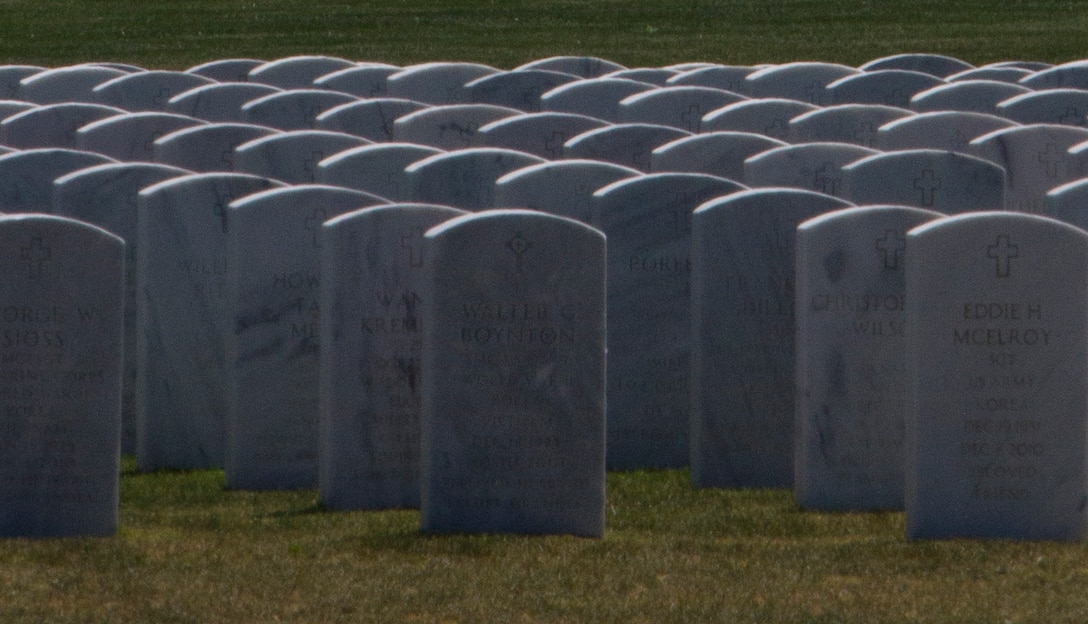 Headstones stand in straight rows aboard Miramar National Cemetery in San Diego, May 15. The cemetery serves as an annex to the Fort Rosecrans National Cemetery and was dedicated January 2010. 