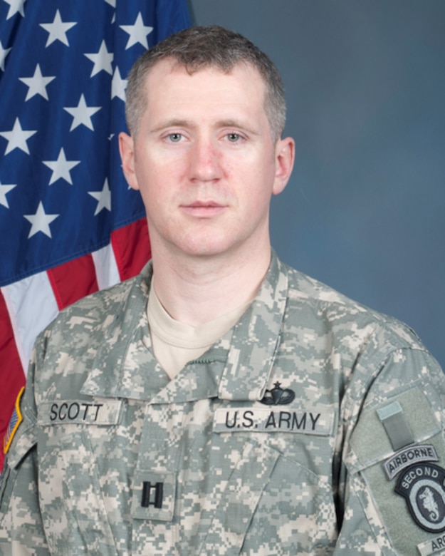 Capt. Andrew Scott is the commander of the 62nd Engineer Detachment (Forward Engineer Support Team-Advance).