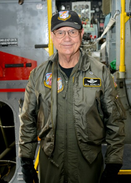 Bill Schillig, aircraft commander and pilot of the Air Heritage Museum’s C-123 “Thunder Pig” aircraft stands inside his aircraft here, May 17, 2014. The Air Heritage Museum of Chippewa, Pennsylvania, brought the restored C-123, the last C-123 still able to fly, to the 2014 Thunder Over the Valley Air Show here, May 17-18. U.S. Air Force photo/Tech. Sgt. Jim Brock.