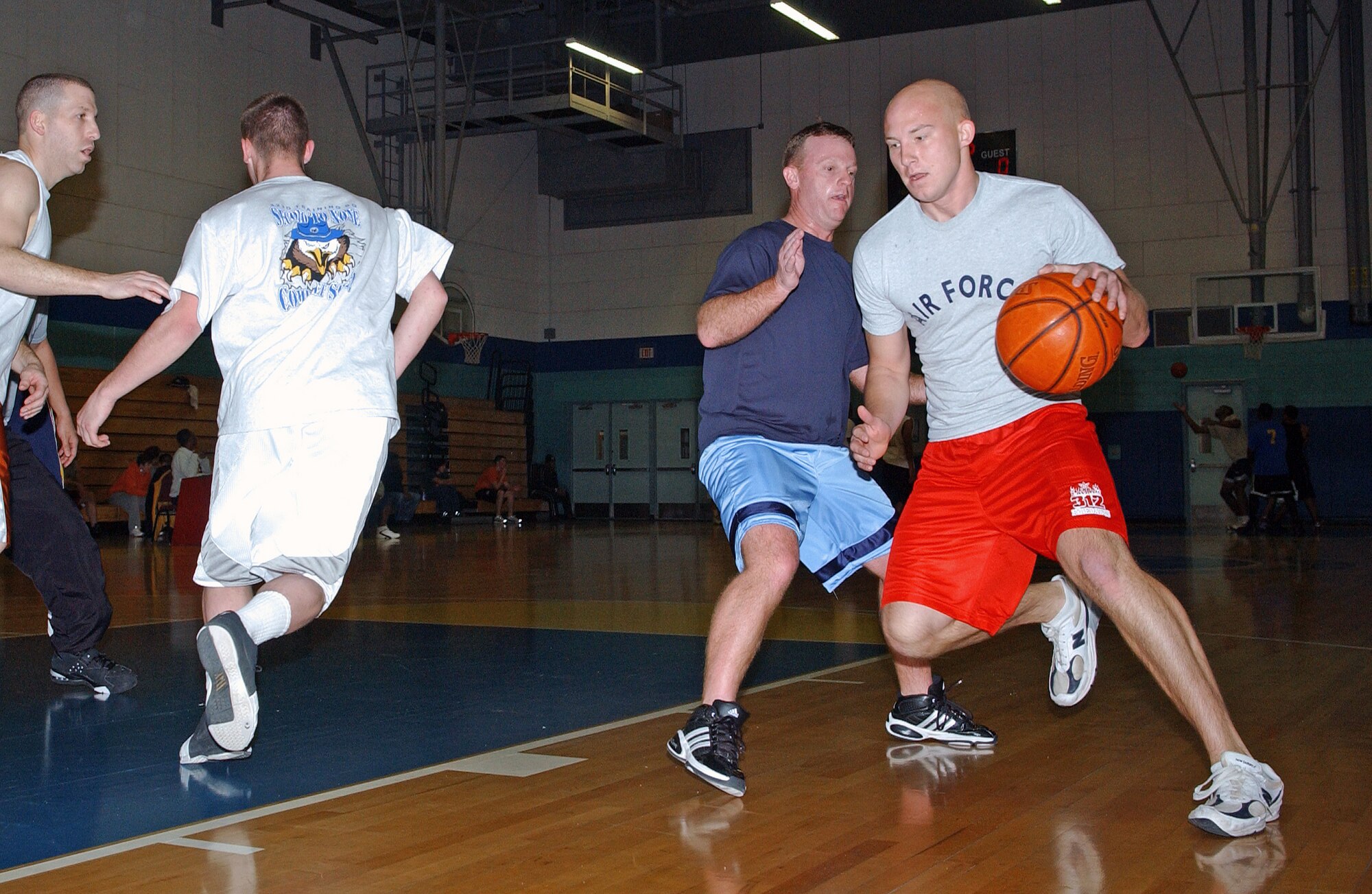 GOODFELLOW AIR FORCE BASE, Texas -- Basketball has become the single most accident and injury-prone summer activity. Remember to practice good risk management and safety practices this summer to avoid injury and stay ready. (U.S. Air Force photo)