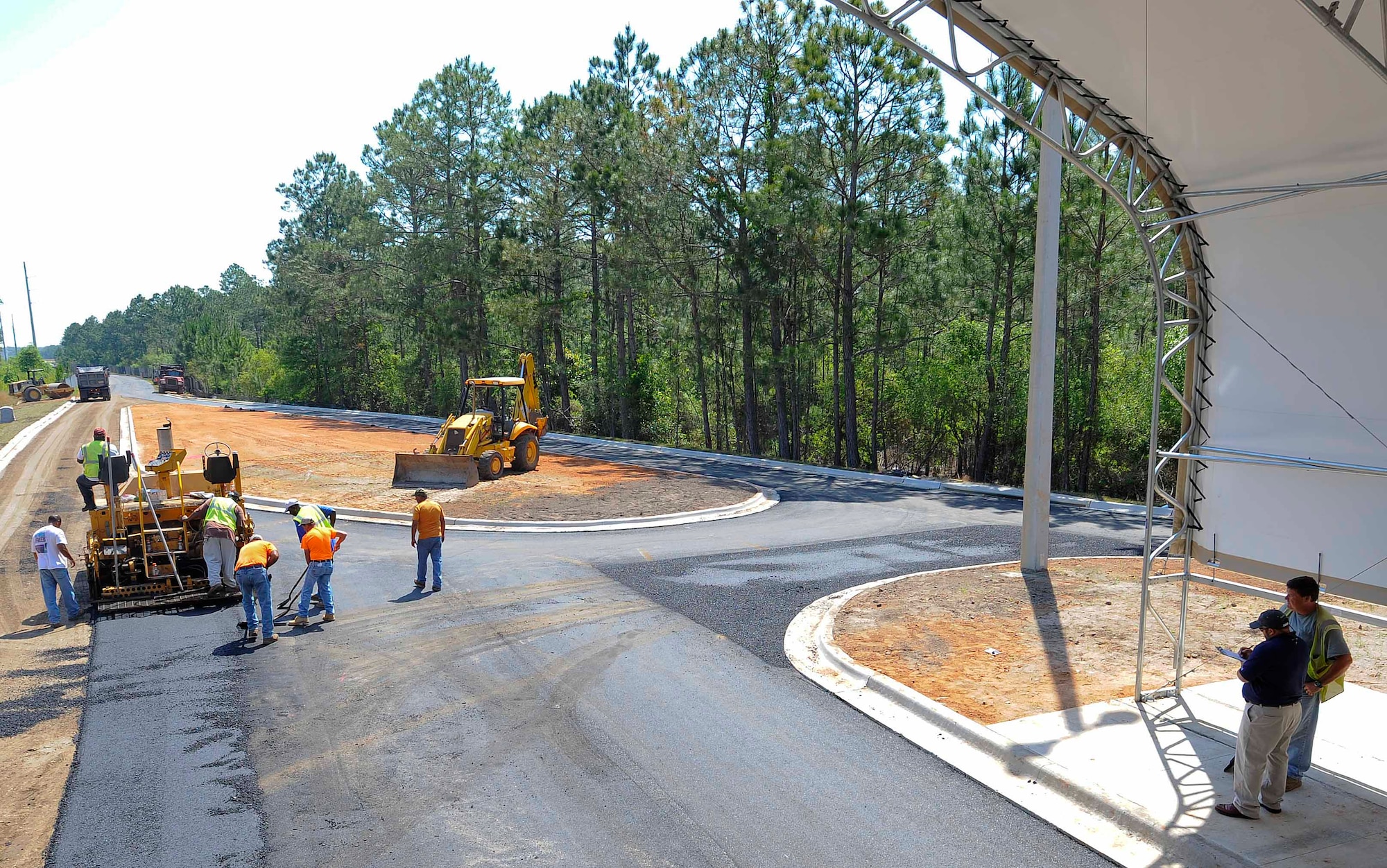Todd Davis, 1st Special Operations Contracting Squadron contracting specialist, conducts a survey at Hurlburt Field, Fla., May 20, 2014. Davis surveyed workers to ensure materials and cost we’re lined with the Air Force protocol. (U.S.  Air Force photo/Airman 1st Class Andrea Posey)
