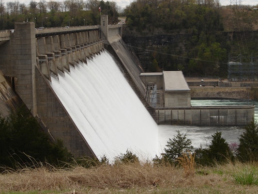 Spillway releases being made through Bull Shoals Dam