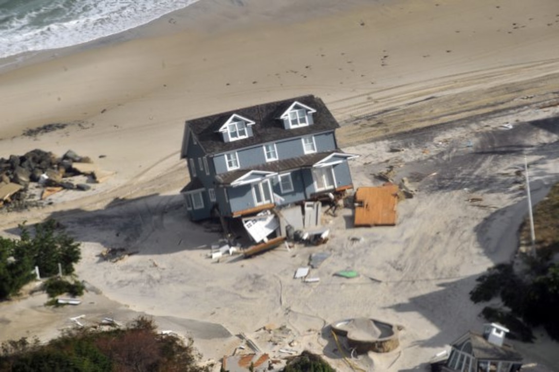 NEW JERSEY -- Damage on the Jersey Shore is visible Nov. 2, 2012 after Hurricane Sandy struck New Jersey and New York. 