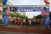 Competitors prepare to begin the 16th annual City of Laguna Hills Memorial Day half marathon, 10k and 5k May 26, 2014. The race honored those who are currently serving, those who have served and those who have made the ultimate sacrifice. The event also raised awareness and support from the local community for 3rd Battalion, 5th Marine Regiment, or "Dark Horse Battalion," with a portion of the event proceeds going to the battalion's support committee.