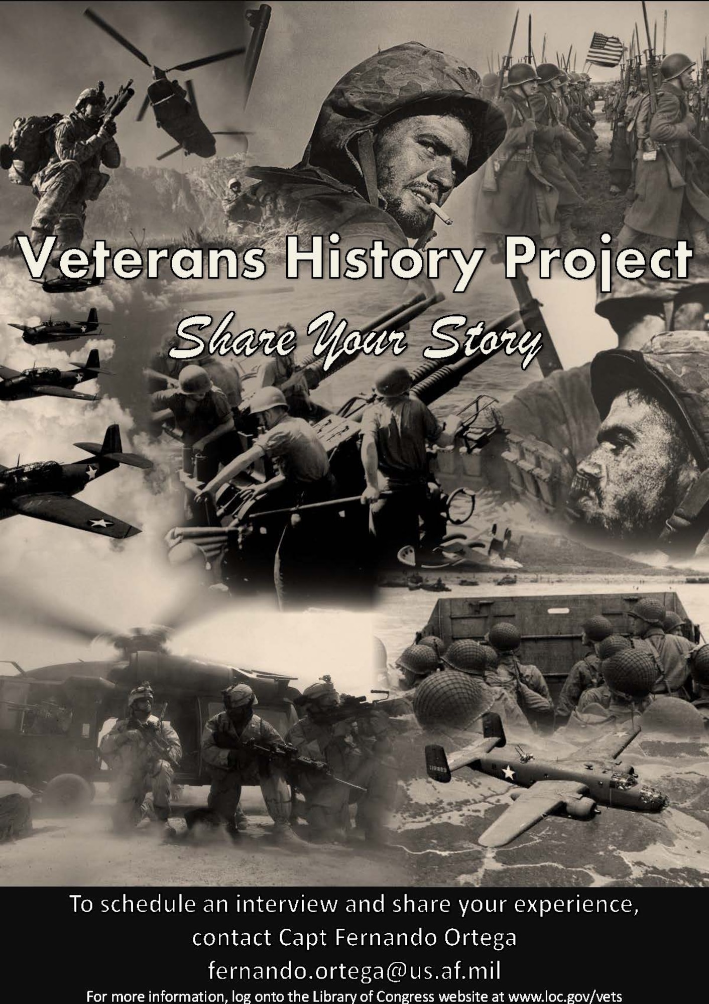 The Veterans History Project was created by the Library of Congress in 2000 to preserve original personal narratives, diaries and photographs from American war veterans and civilians who were actively involved in supporting war efforts. (courtesy photo) 
