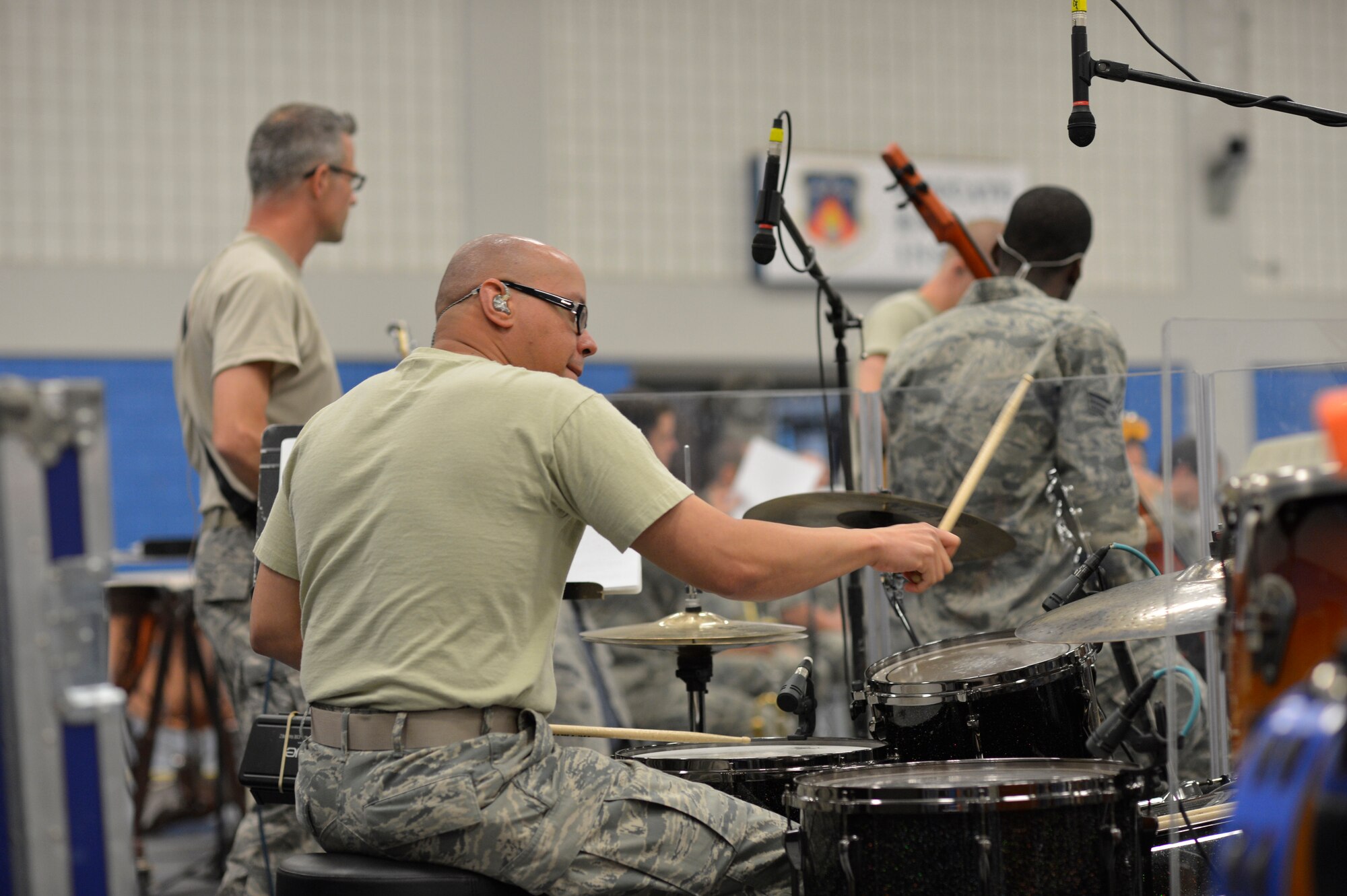 MCGHEE TYSON AIR NATIONAL GUARD BASE, Tenn. - The Air National Guard's foremost 572nd Air Force Band, or "Band of the South" - its 41 musicians - perform their final practice session at the I.G. Brown Training and Education Center's Wilson Hall here May 28, before they kick off a fresh and tuneful, summer 2014 tour. The Band of the South will appear for nearly a dozen, toe-tapping concerts June 28 through July 4, including Virginia Beach, Va., Charleston Harbor, S.C., and Panama City Beach, Fla.  (U.S. Air National Guard photo by Master Sgt. Kurt Skoglund/Released)