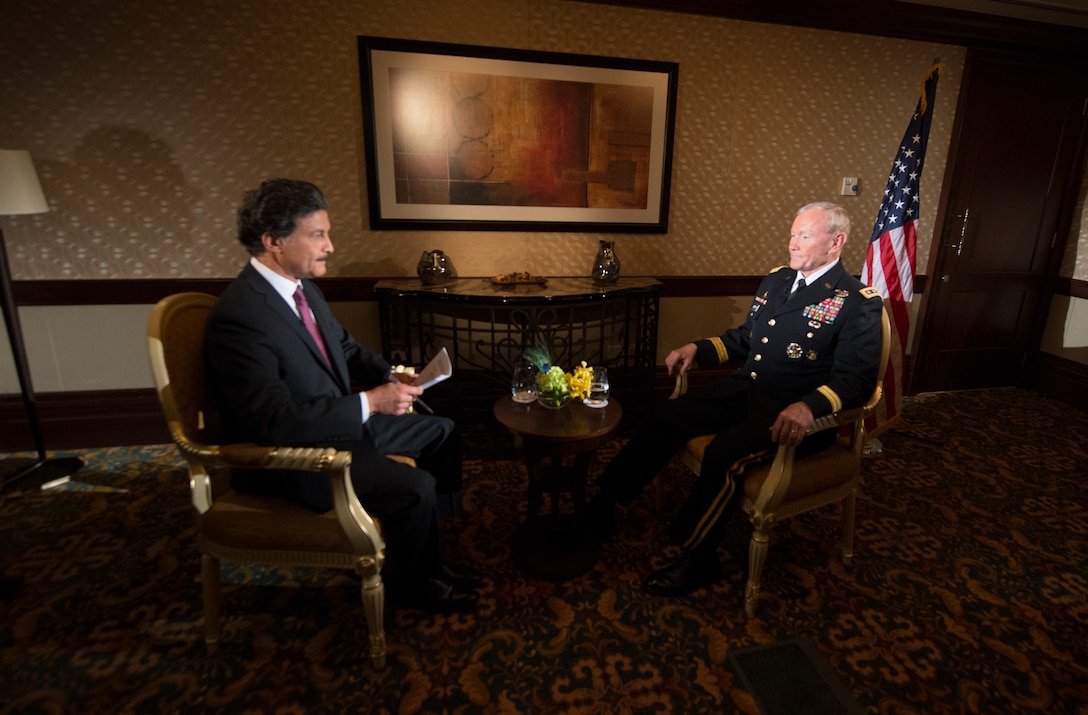 U.S. Army Gen. Martin E. Dempsey, right, chairman of the Joint Chiefs