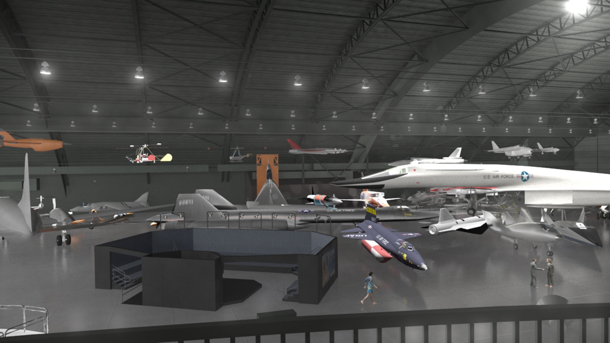 DAYTON, Ohio -- Artist rendering of the interior of the National Museum of the U.S. Air Force's fourth building. (Updated May 2014. Subject to change.) (Graphic courtesy of BRPH Companies Inc.)