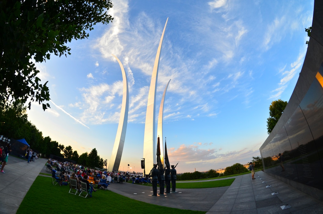 The U.S. Air Force Band and Singing Sergeants kick off summer tonight at their first summer concert of the season at the Air Force Memorial. (U.S. Air Force photo released)
