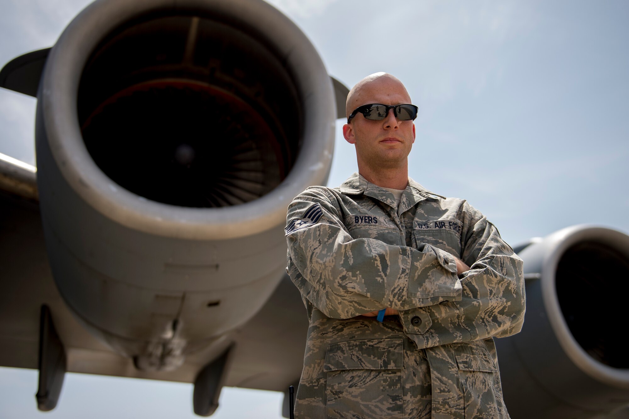 This week's Rock Solid Warrior is Staff Sgt. Bradley Byers. Byers is an aerospace propulsion craftsman with the 5th Expeditionary Air Mobility Squadron. The Murphy, North Carolina native is deployed from the 860th Aircraft Maintenance Squadron, Travis Air Force Base, California.