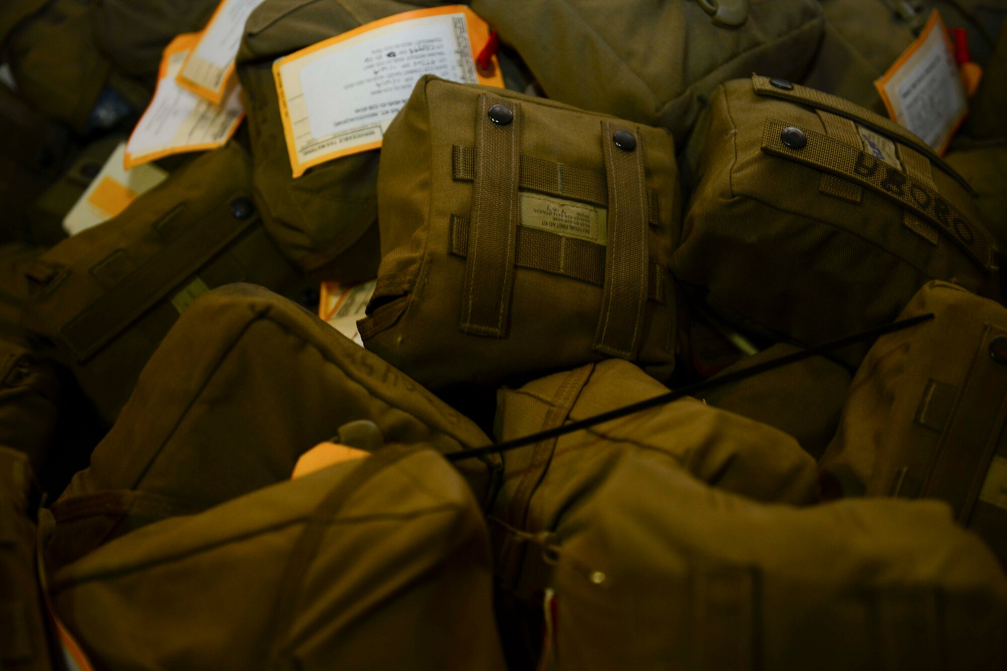 As many as 29,000 Individual first aid kits are housed at the medical logistics warehouse at Al Udeid Air Base, Qatar. AUAB is the central hub for 13,000 recertifications of IFAKs annually. (U.S. Air Force photo by Staff Sgt. Ciara Wymbs)  