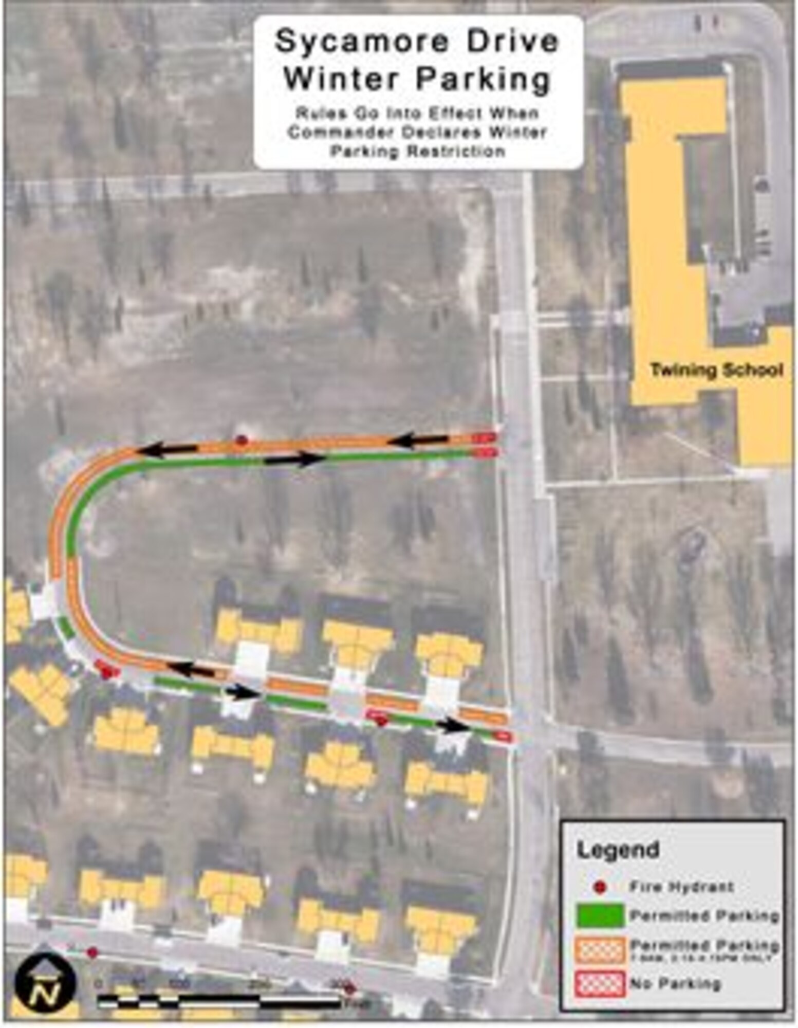 Sycamore Winter Parking