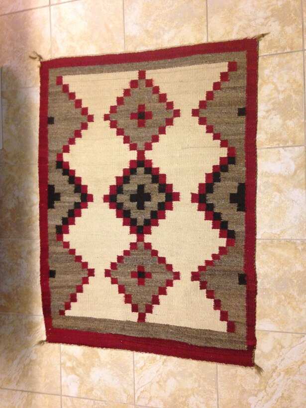 Shown here is the Navaho rug Partin took for appraisal to the Antiques Roadshow at the Birmingham-Jefferson Convention Complex on June 21. (Photo provided)