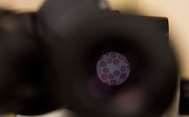 Red blood cells are seen through the lens of a microscope in the medical labs on Minot Air Force Base, N.D., Oct. 29, 2014. Blood, as well as urine, are the most common samples collected in the labs. Examined for traces of bacteria and infection, the samples are crucial to ensuring base-wide health and safety. (U.S. Air Force photo/Airman 1st Class Lauren Pitts)