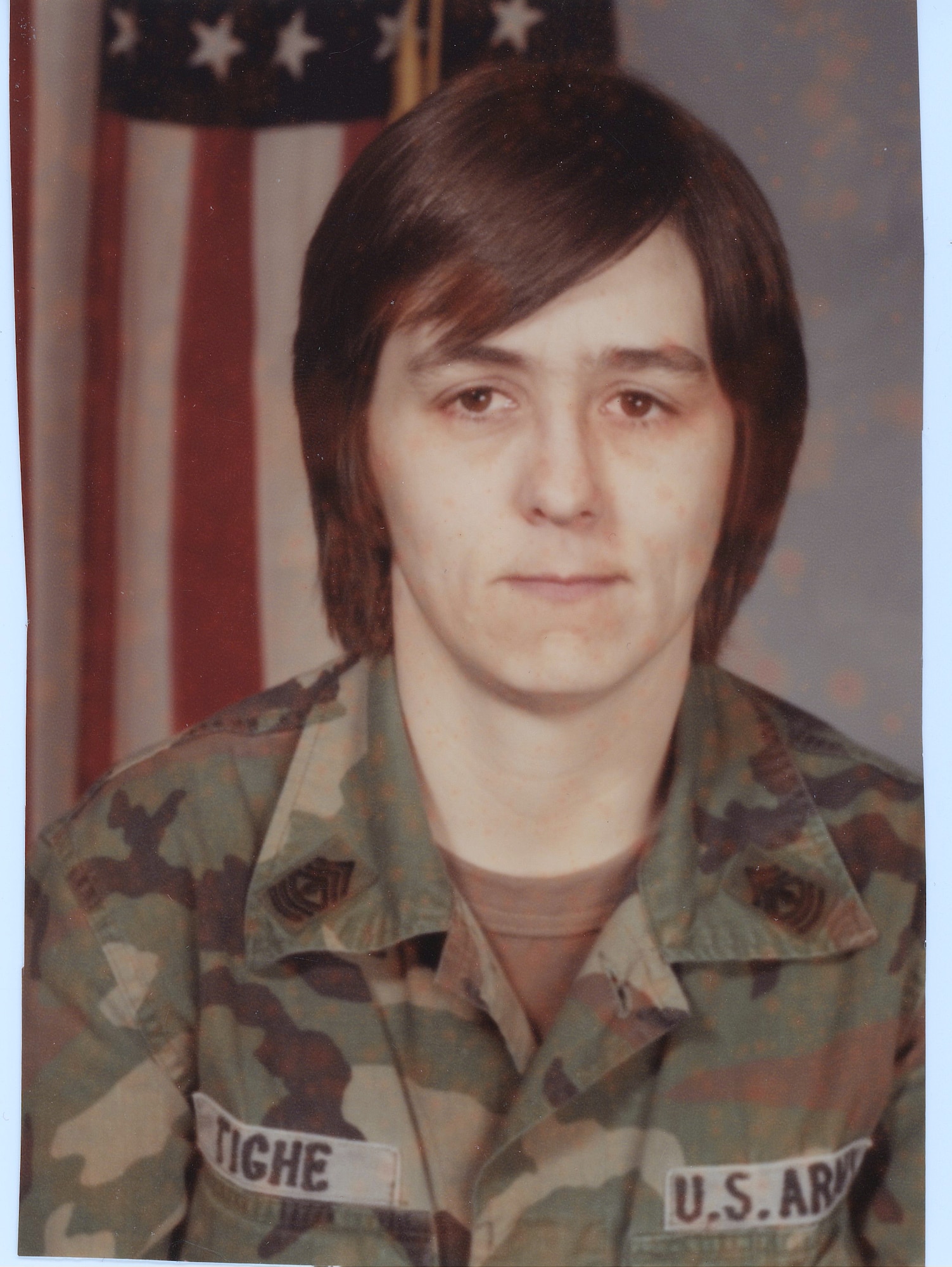 Peggy Tighe, U.S. Army Training and Doctrine Command diversity office director, served as a U.S. Army first sergeant. As a first sergeant, she worked with and supervised drill sergeants at Fort McClellan, Ala. (Courtesy photo)    