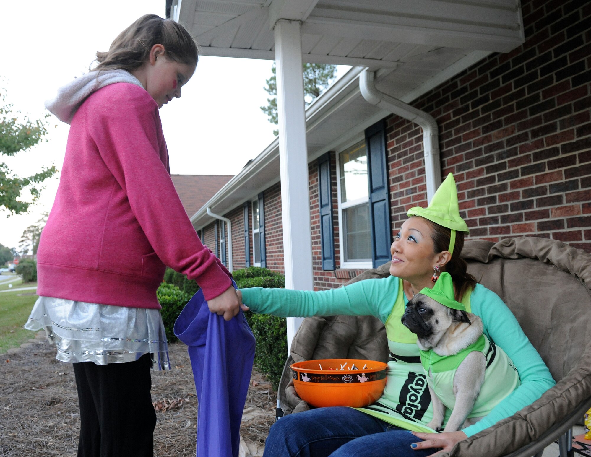 Team Seymour gets their trickortreating on > Seymour Johnson Air