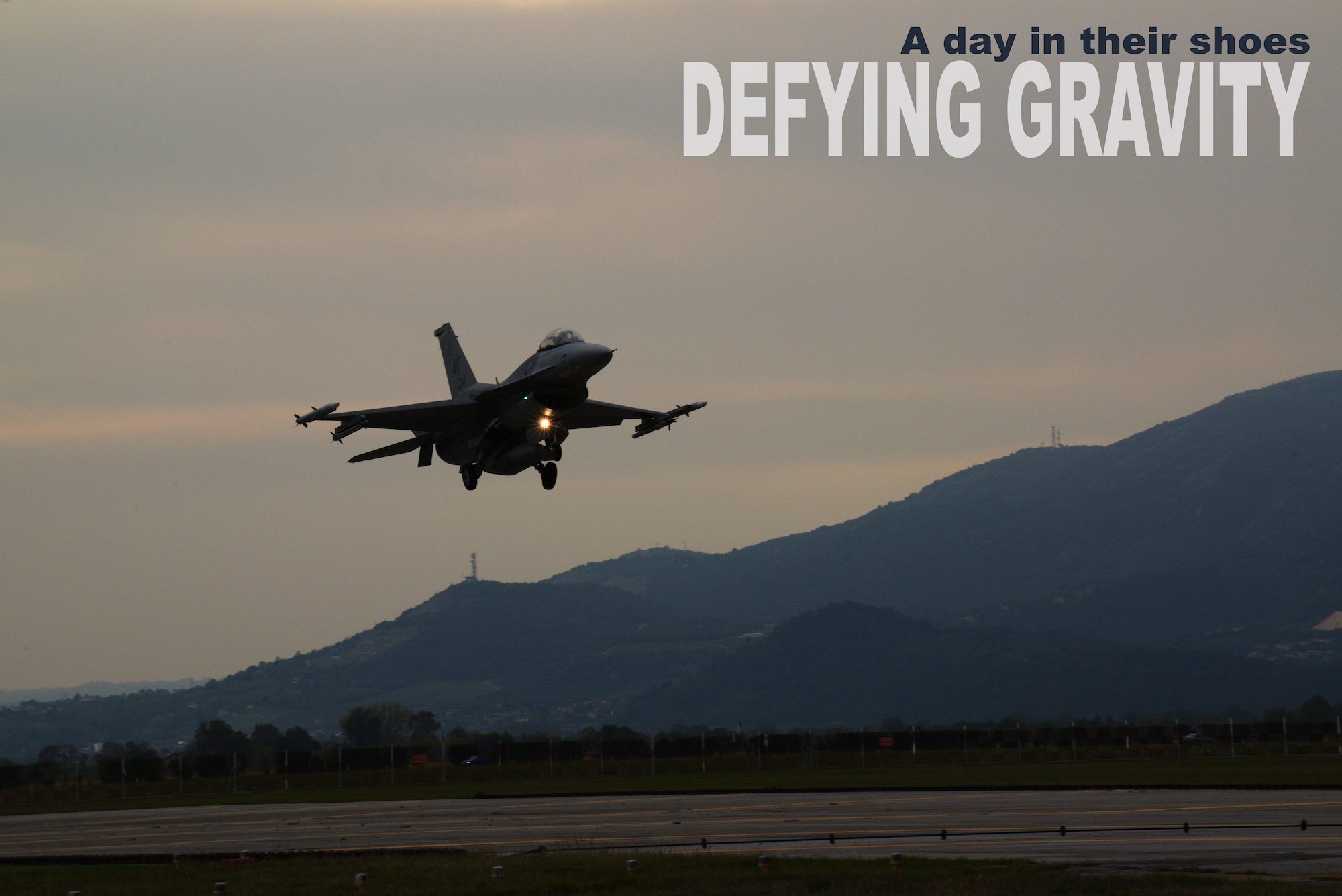 Capt. Matthew Alexander, 555th Fighter Squadron pilot, returns from a training flight, Oct. 15, 2014, at Aviano Air Base, Italy. Alexander is an U.S. Air Force fighter pilot and his mission is to deter aggression through a rigorous training program. (U.S. Air Force photo/Airman 1st Class Ryan Conroy)