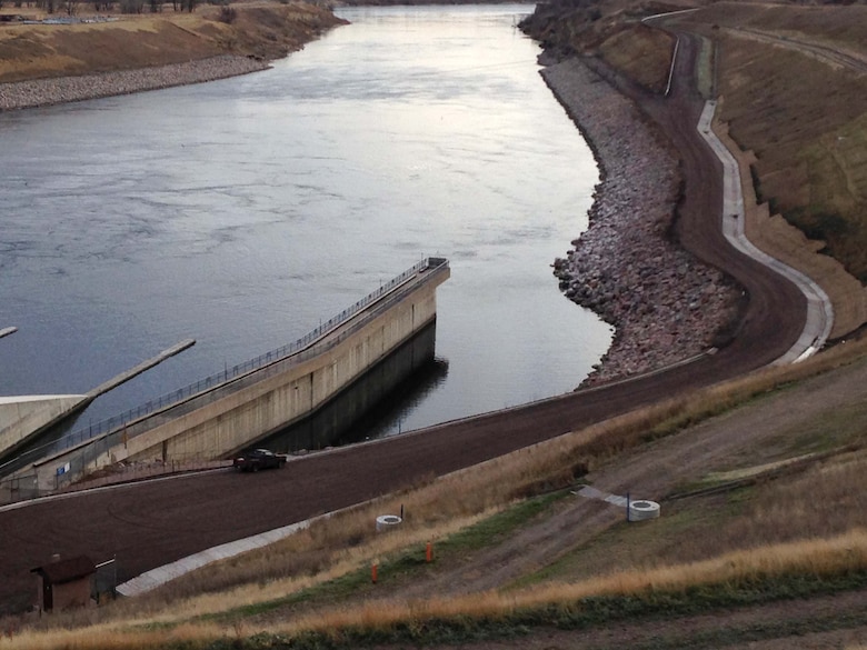 The Garrison Dam West Tailrace Road, at Garrison Dam near Riverdale, N.D., which provides access to the Garrison Power Plant wing walls and west side of the tailrace area, is now open for public use.  The area was closed for a road reconstruction project and to repair damages incurred during the flooding in 2011.