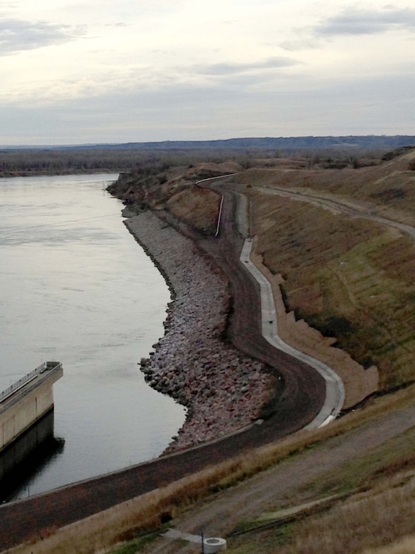 The Garrison Dam West Tailrace Road, at Garrison Dam near Riverdale, N.D., which provides access to the Garrison Power Plant wing walls and west side of the tailrace area, is now open for public use.  The area was closed for a road reconstruction project and to repair damages incurred during the flooding in 2011.