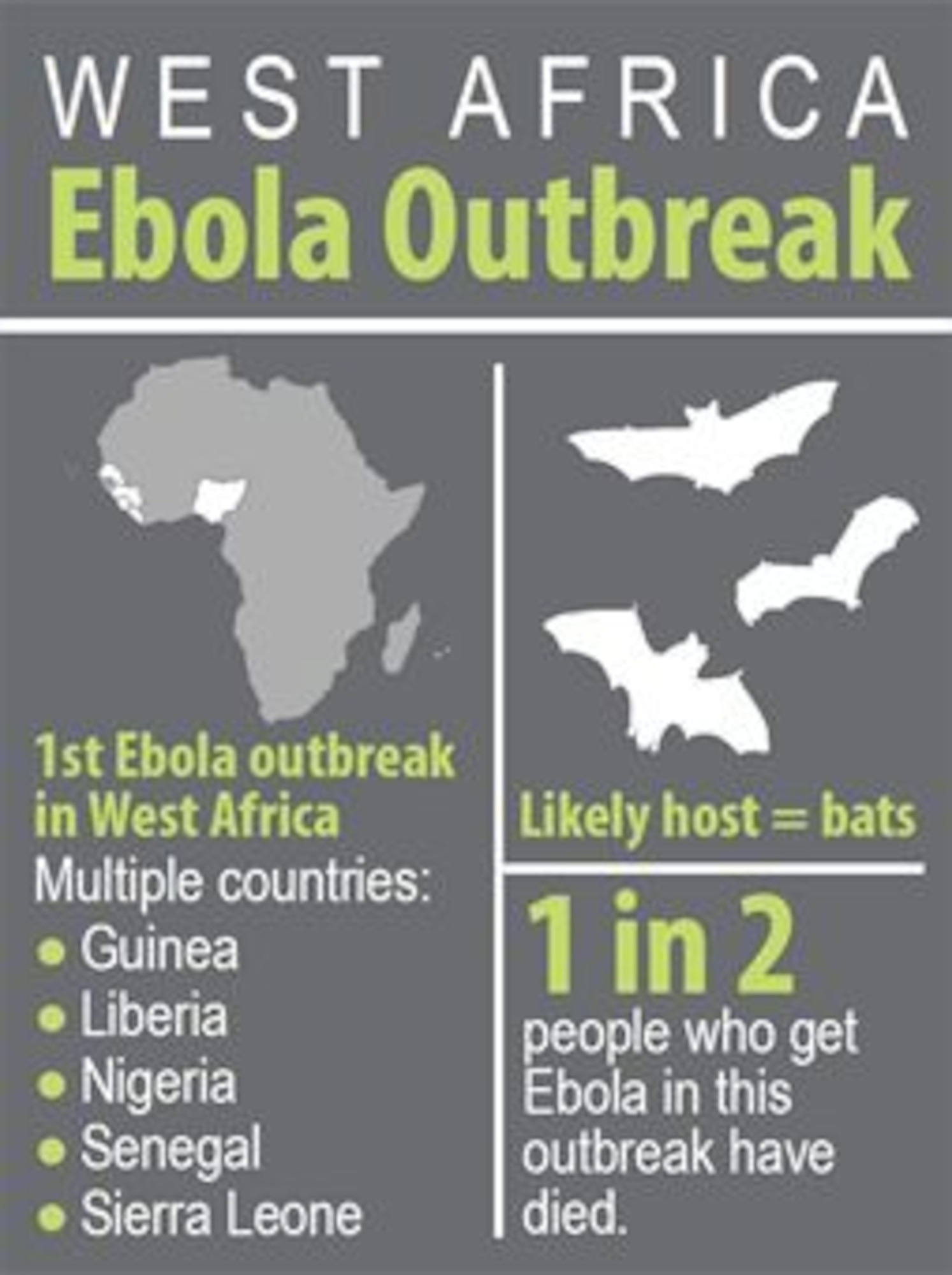 West Africa Outbreak (Courtesy Center for Disease Control and Prevention)