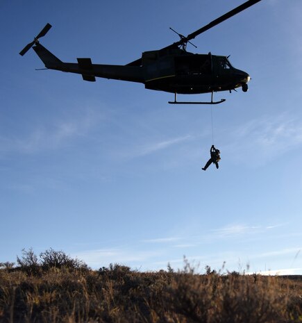 Members from the 40th Helicopter Squadron and the 341st Medical Operations Squadron participated in a search and rescue training exercise Nov. 5th. Since 1968, the 40th HS has recorded more than 400 saves. (U.S. Air Force photo/Airman 1st Class Joshua Smoot)