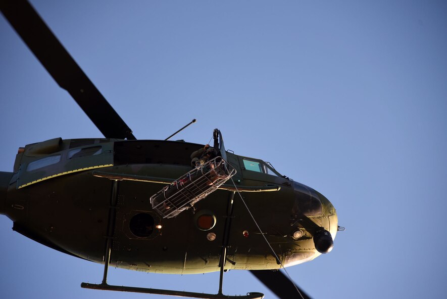 Members from the 40th Helicopter Squadron and the 341st Medical Operations Squadron participated in a search and rescue training exercise Nov. 5th. Since 1968, the 40th HS has recorded more than 400 saves. (U.S. Air Force photo/Airman 1st Class Joshua Smoot)