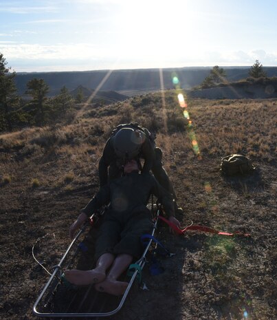 Members from the 40th Helicopter Squadron and the 341st Medical Operations Squadron participated in a search and rescue training exercise Nov. 5th. Since 1968, the 40th HS has recorded more than 400 saves. (U.S. Air Force photo/Airman 1st Class Joshua Smoot)