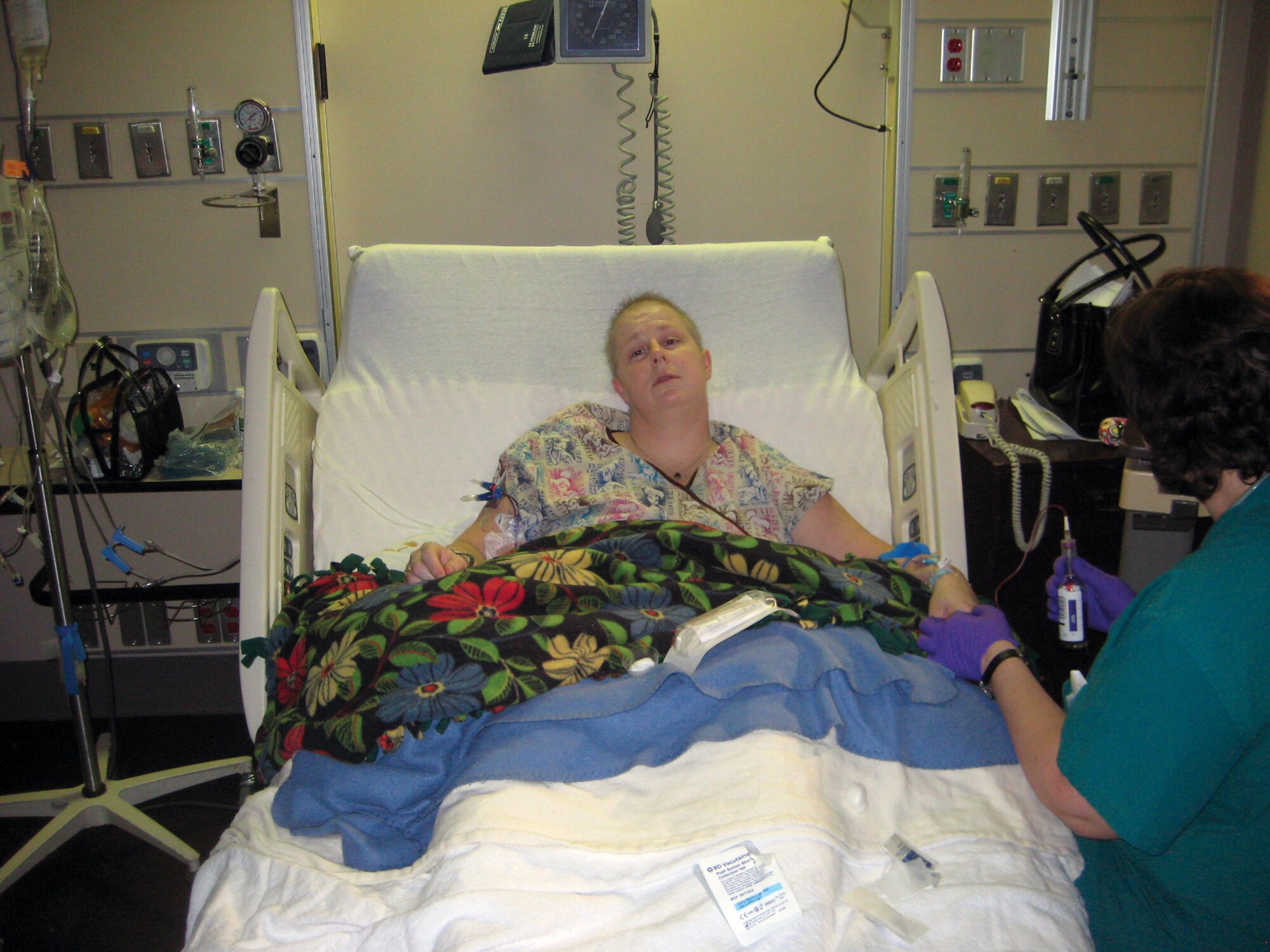 WRIGHT-PATTERSON AIR FORCE BASE, Ohio - Master Sgt. Sandi Golden-Vest, 445th Airlift Wing and 434th Air Refueling Wing Yellow Ribbon Program Representative, is celebrating six years of cancer remission. She was diagnosed with Acute Myelogenous Leukemia (AML) sub type 2, a rare form of cancer, September 2008 and was officially in remission starting in December 2008. (Courtesy photo)