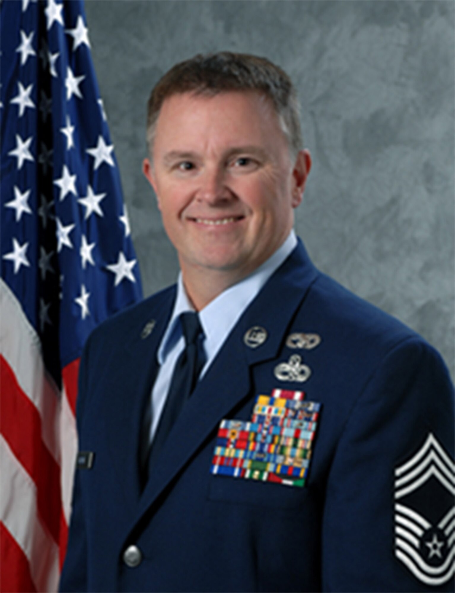 TRAVIS AIR FORCE BASE, Calif. -- Chief Master Sgt. Daniel E. DeSmet, Superintendent, 945th Aircraft Maintenance Squadron. (U.S. Air Force photo)  
