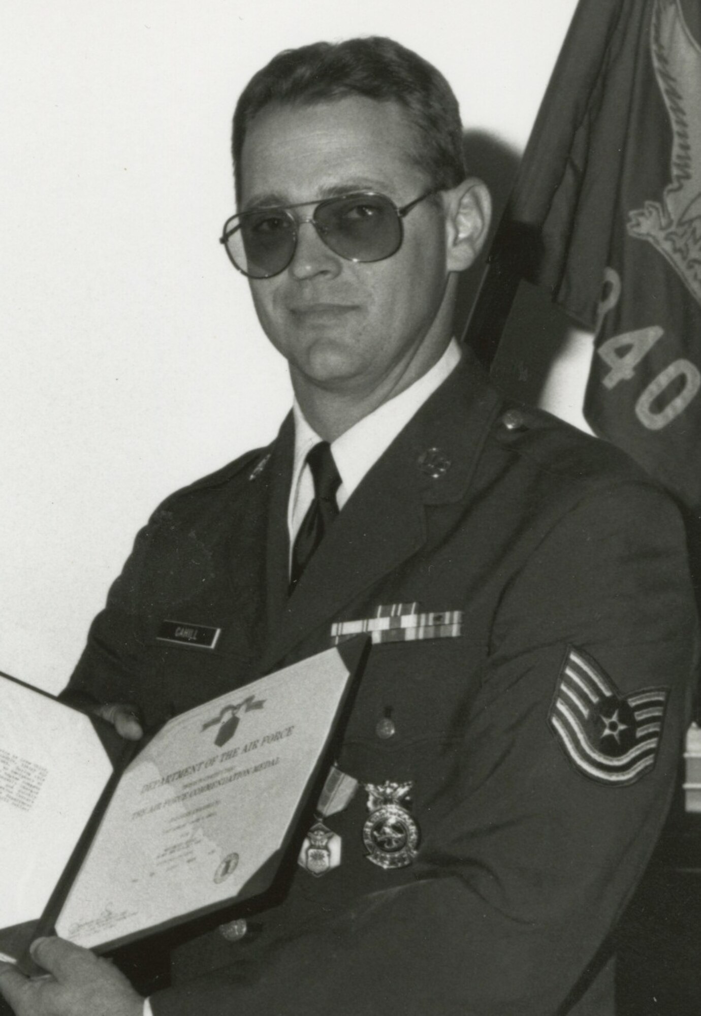 Timothy Cahill, 49th Wing Occupational Safety and Health manager served in the U.S. Air Force and California National Guard from 1975-1996. Many veterans still want to serve their country after their military separation. These veterans work closely with the military and make an impact long after their time in service. (Courtesy photo)