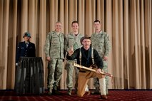 Senior Airman Patrick Wagenecht, 91st Security Forces Group tactical response force member wins best shooter for the M203 grenade launcher during the Global Strike Challenge score posting event on Barksdale Air Force Base, La., Nov. 5, 2014. GSC is the world's premier bomber, Intercontinental Ballistic Missile, helicopter operations and security forces competition with units from Air Force Global Strike Command, Air Combat Command, Air Force Reserve Command and the Air National Guard. (U.S. Air force photo/Senior Airman Brittany Y. Bateman)