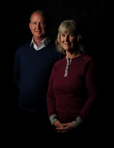 Dr. Mike Toohey, internal behavioral health consultant, and Robin Hayes, behavioral health care facilitator, pose for a photograph on Minot Air Force Base, N.D., Nov. 6, 2014. Toohey and Hayes are part of the behavioral health optimization program, which is a flexible resource available to all Minot Airmen and dependents. It’s intended to help with issues that don’t necessarily warrant a trip to mental health. The BHOP treatment model uses short, problem-focused consultations to help people while leaving a small footprint in terms of paperwork and records.  (U.S. Air Force photo/Senior Airman Stephanie Morris)