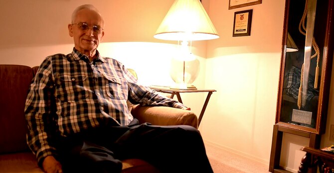 Retired Col. Jim Elmer served 30 years in the U.S. Air Force from 1956 to 1986, accumulating more than 300 combat hours during Vietnam and earning him a Distinguished Flying Cross, Air Medal with ten oak leaf clusters and various Vietnamese awards including the Vietnam Cross of Gallantry and Palm. At 76 years old, Elmer lives in North Little Rock, Ark., continues to proudly serve his country by orchestrating the Arkansas flag program and spends his time passing along his love of country to future generations. (U.S. Air Force photo by Senior Airman Cliffton Dolezal)