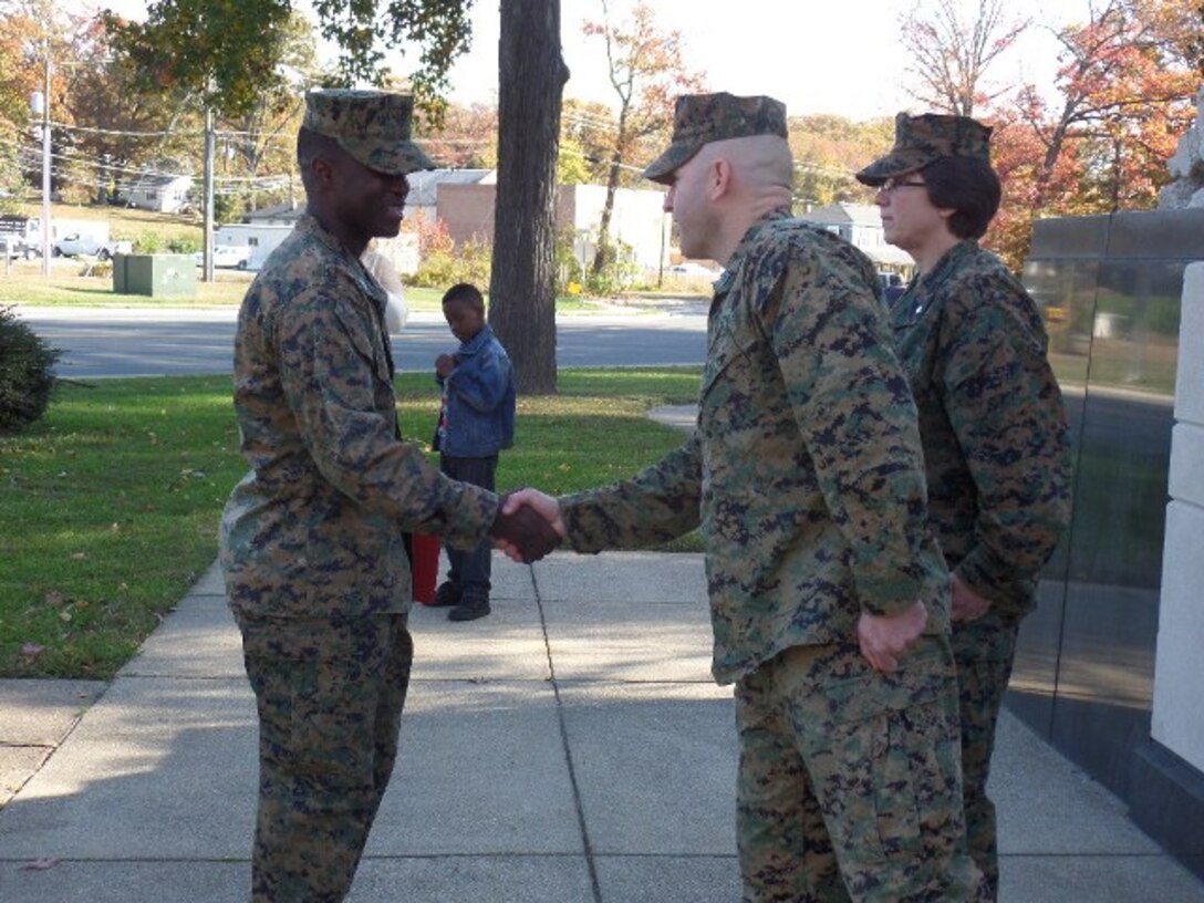 Training Command celebrates the promotion of Gunnery Sergeant Gerard Casimir.