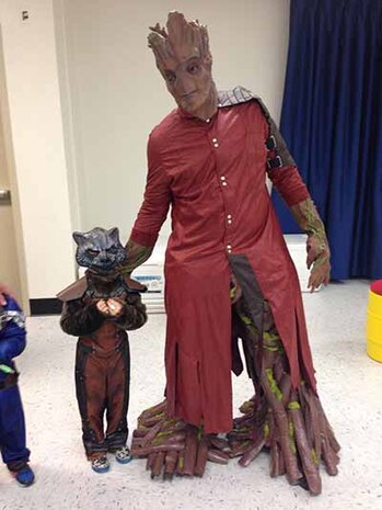 Guardians of the galaxy also invaded the Halloween celebration at MSG HQ