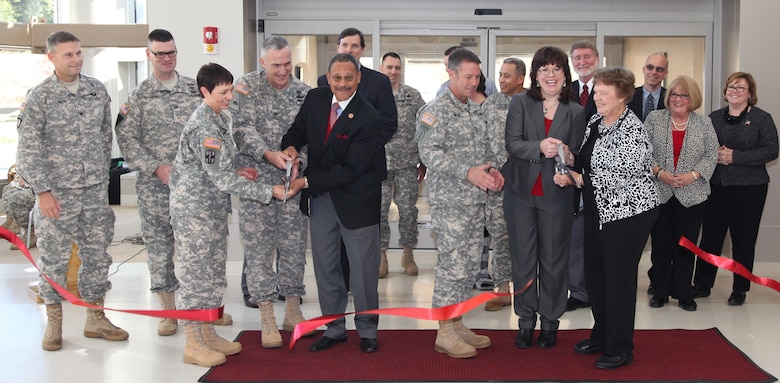 Hundreds gathered for the ribbon-cutting ceremony held Nov. 7 in the atrium of the newly-constructed Martin Army Community Hospital at Fort Benning, Georgia. 
The ceremony culminated the U.S. Army Corps of Engineers’ $390-million construction project and signified Fort Benning’s commitment to provide quality healthcare to its wide-spread community of soldiers, families and local veterans.
