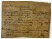 This piece of wood was removed from Lt. Quentin Roosevelt's Nieuport 28 after he was shot down on July 14, 1918. The message on it was written by George G. Shurtz, chaplain of the 308th Engineer Regiment, during World War I. (U.S. Air Force photo)