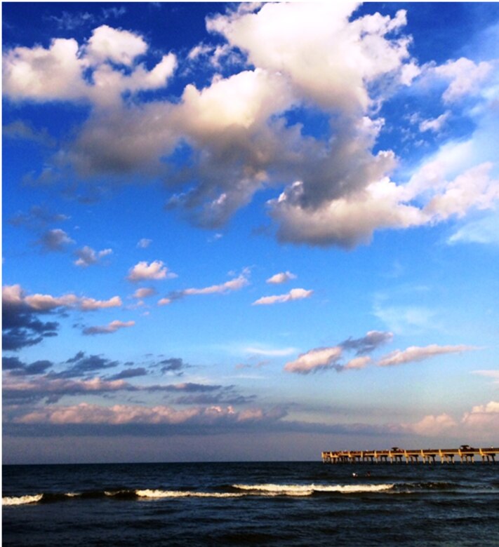 Being away from IWR, Laura was able to learn about projects in the district.  She took this photo of the beach in Jacksonville.