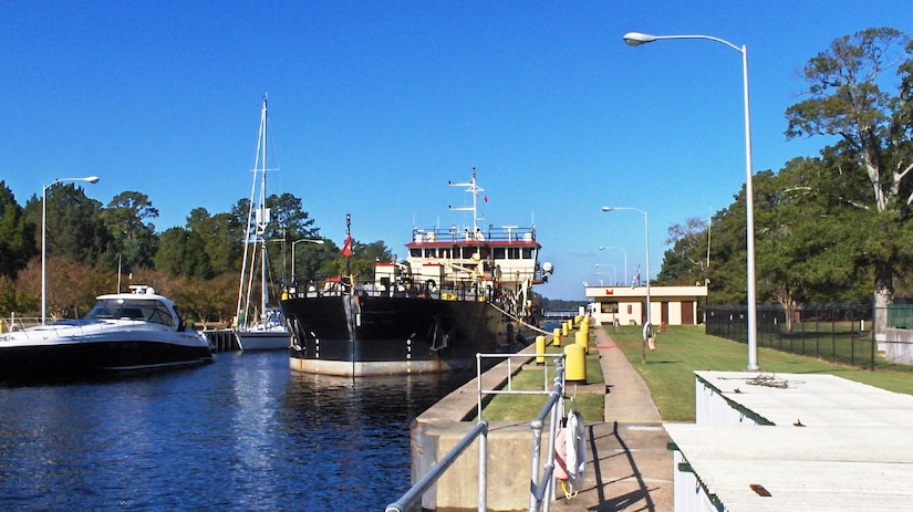 Great Bridge Locks, Chesapeake, Virginia.